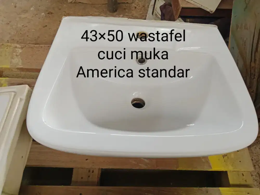 Wastafel cuci tangan America standar
