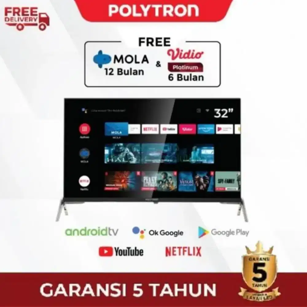 Polytron 32in android tv pld32ag5959