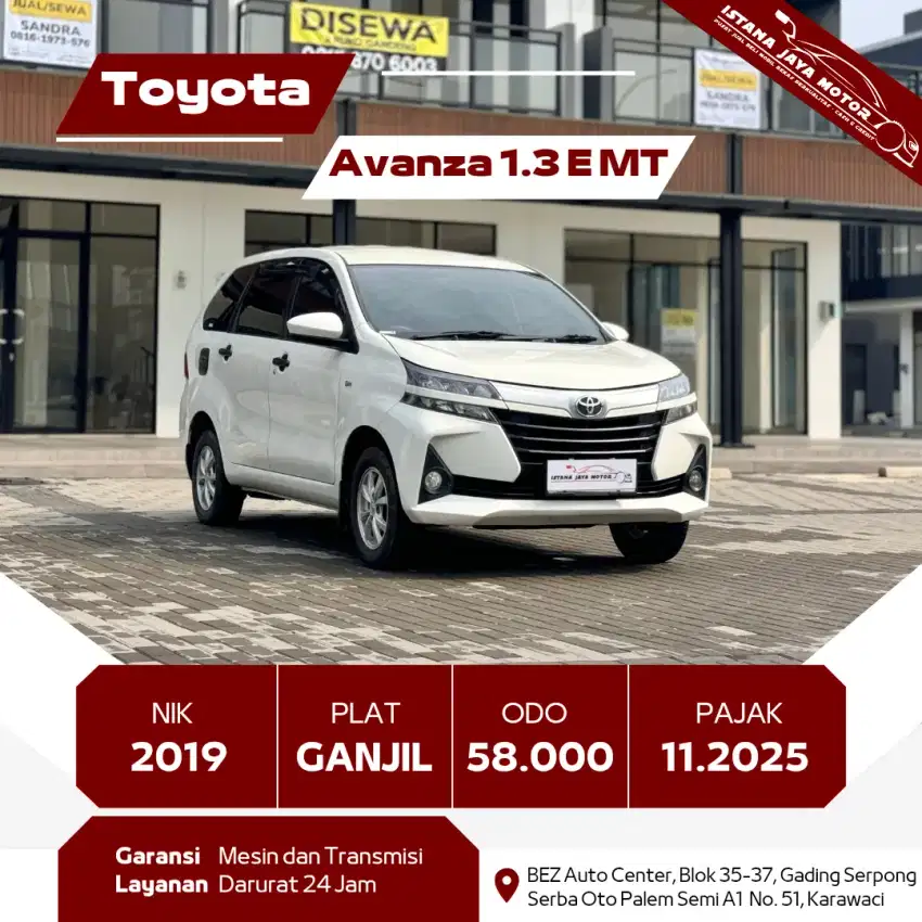 TOYOTA AVANZA 1.3 E MT 2019
