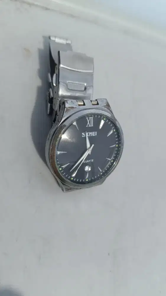 SKMEI 9071 Jam Tangan Pria Wanita Analog Tali Stainless WATCHKITE WKOS