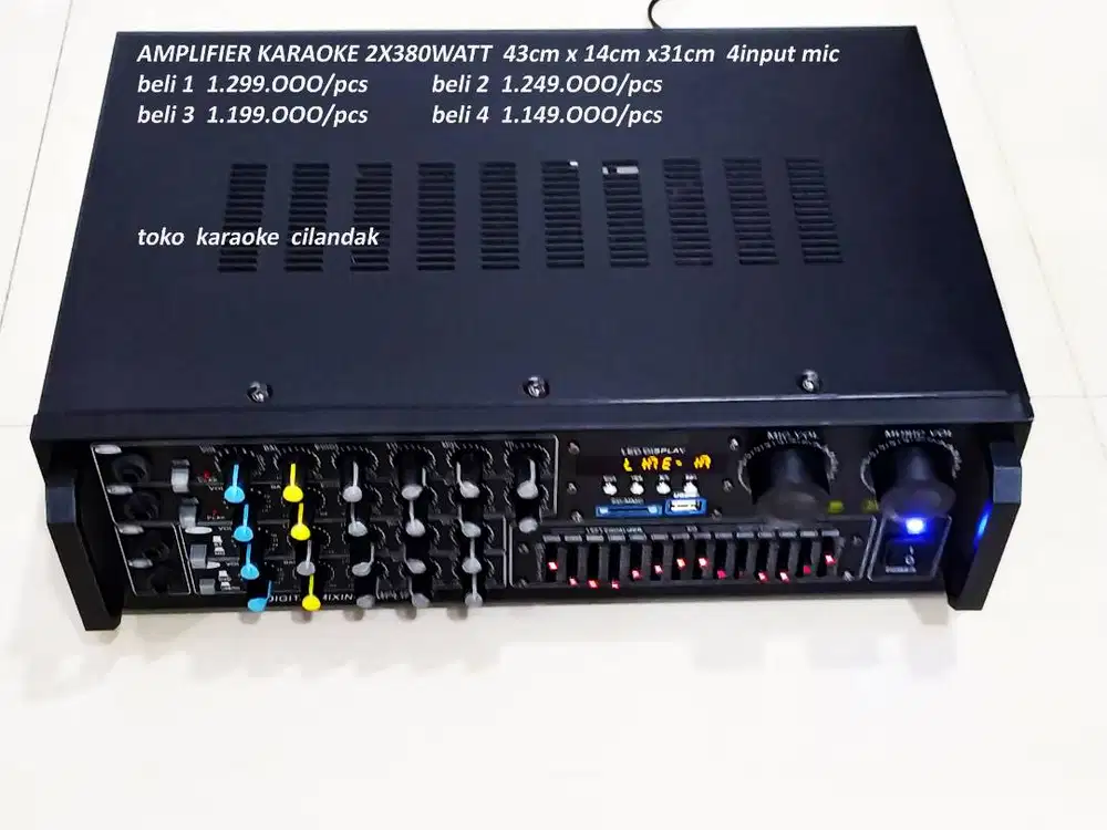 AMPLIFIER KARAOKE BETAVO BT3950 usb - sd card - efek echo - mp3 player