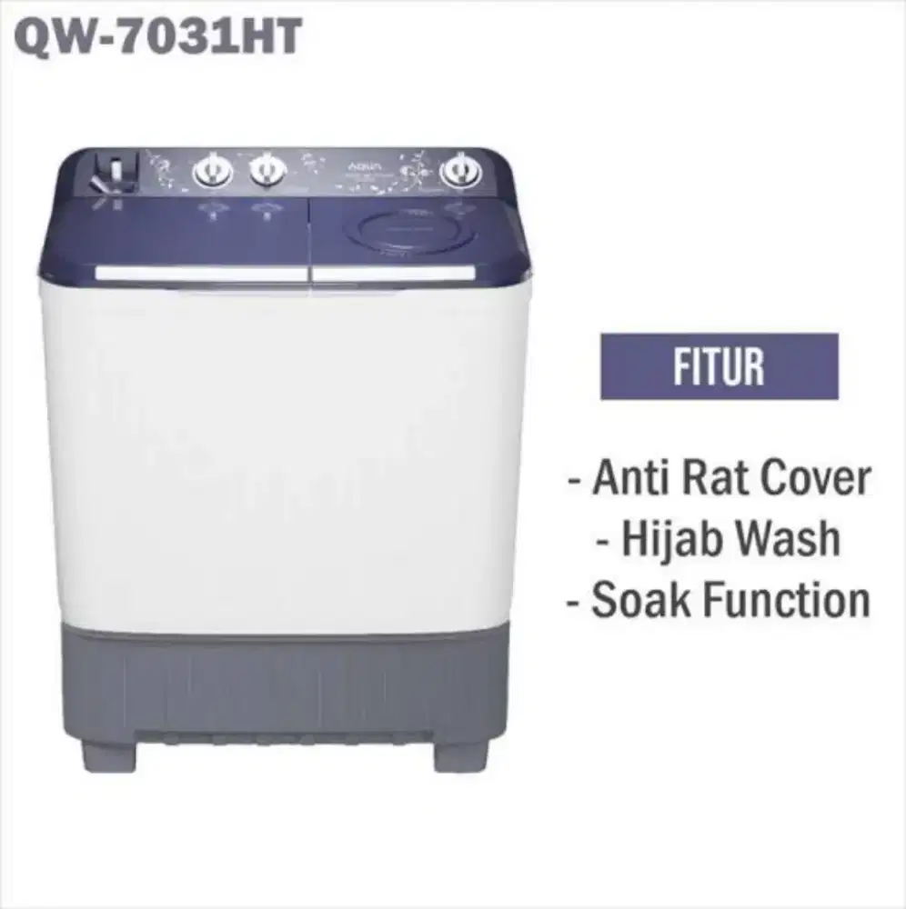 AQUA  Mesincuci 2tabung