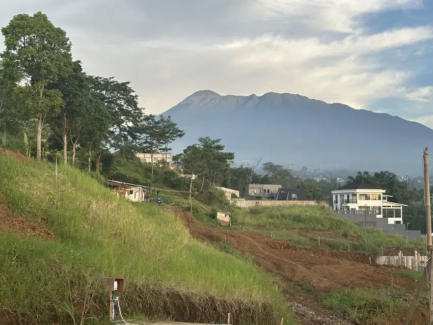 Tanah di puncak luas 518m2 akses mudah view indah