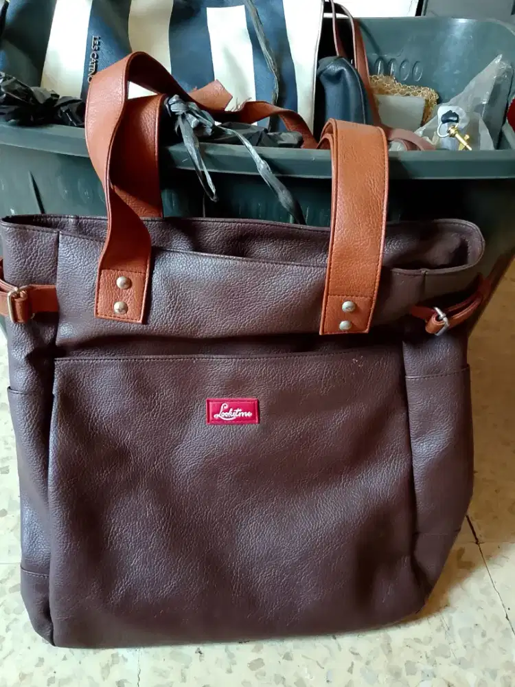 Tas Tote bag kulit sintetis