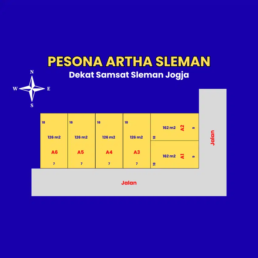 Belakang Samsat Sleman, Kavling SHMP Siap Akad Notaris