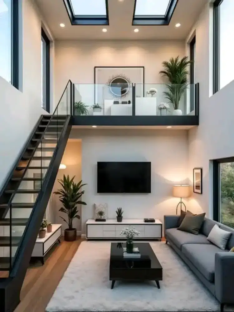 Kanopi Rumah dan mezzanine