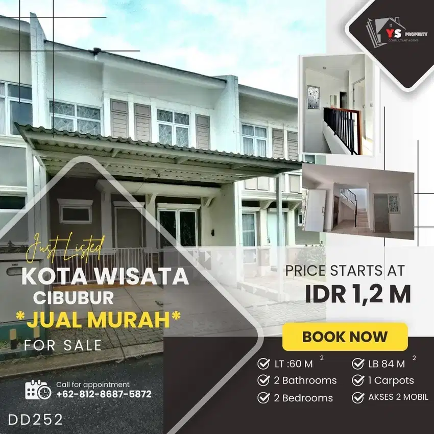 KOTA WISATA CIBUBUR RUMAH HARGA TERJANGKAU FASILITAS LENGKAP DD252