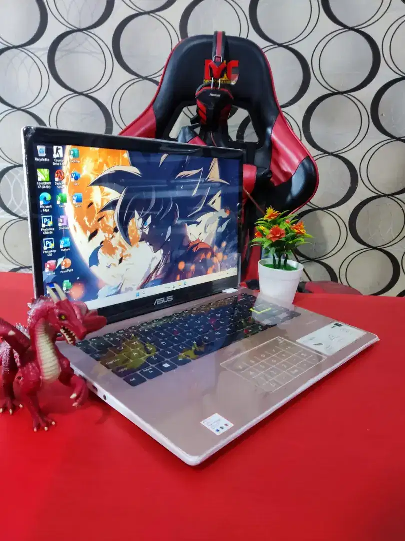 Laptop ASUS VIVOBOOK RAM 4GB SSD 256GB Windows 11 siap pake cod