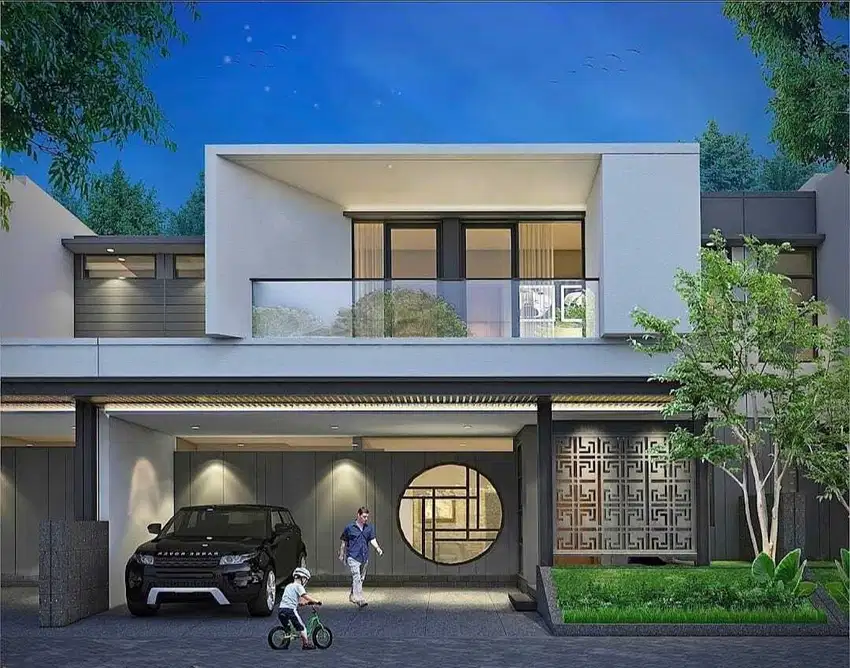 TANPA BUNGA RUMAH MEWAH SIAP BANGUN DI PUSAT WISATA DAN MALL