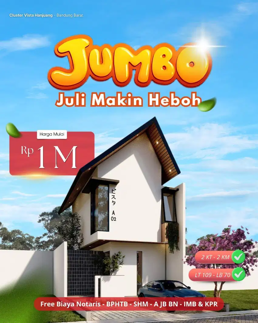 Rumah Design Jepang di cihanjuang dkt sariwangi gegerkalong sudah shm