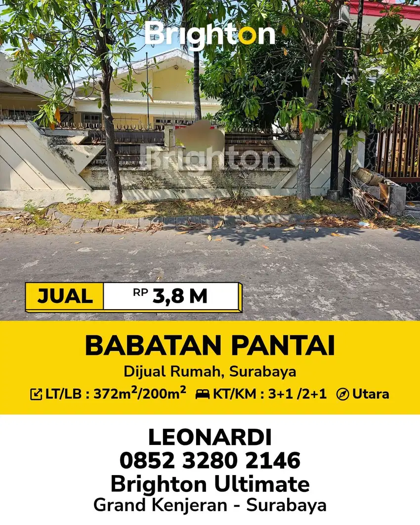 RUMAH DI BABATAN PANTAI, DKT MULYOSARI, SUTOREJO, PAKUWON CITY, MERR