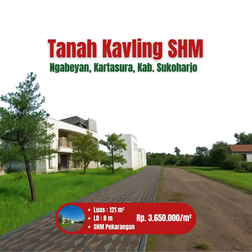 Kavling Premium Ngabeyan Kartasura, SHM, Promo