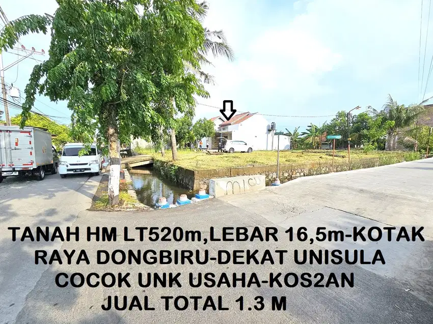 Tanah Dongbiru Genuk Sudah Pondasi Keliling/Uruk-DEkat RS Sultan Agung