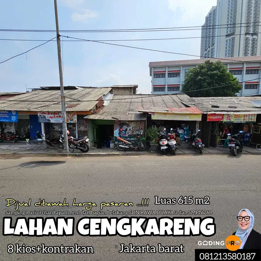 Dijual Lahan pinggir jalan raya lingkar luar barat cengkareng Jakarta