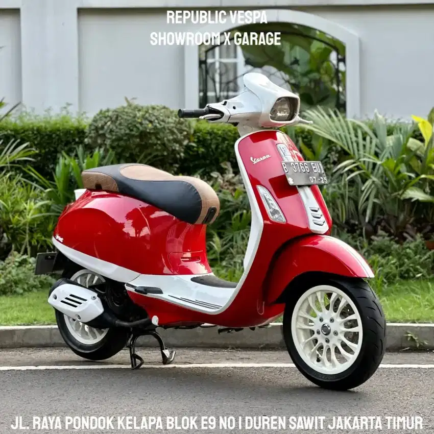 JUAL CEPAT VESPA SPRINT 150 3VIE TAHUN 2014 KALCER LOOKS