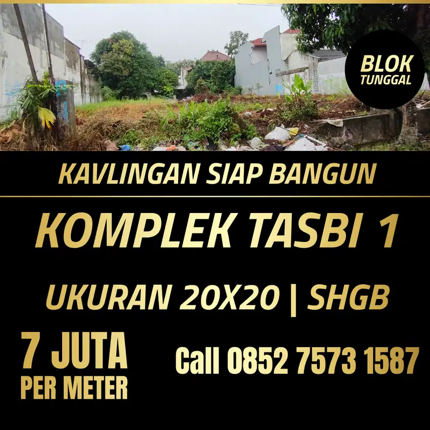 Kavlingan siap bangun komplek Tasbi 1 / tasbih 1
