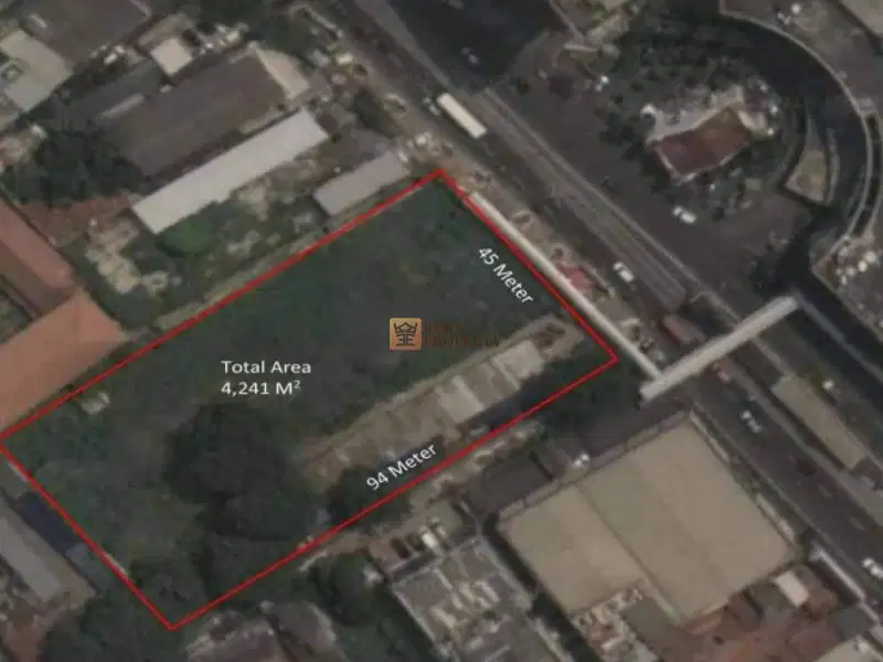 Dibawah NJOP Dijual Tanah di Senen Raya 4.241 m2 SHGB