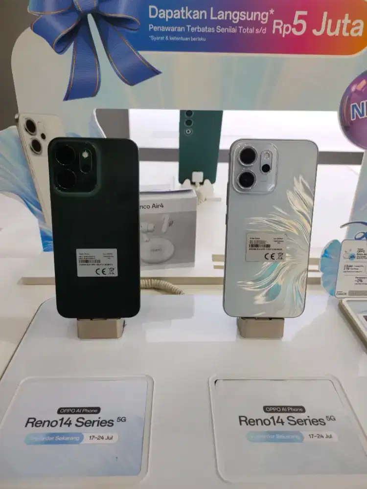 oppo reno 14f 5G 12/512 free casing+antigores