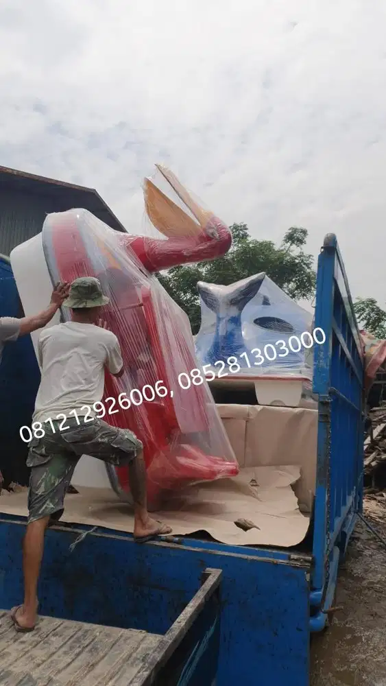 sepeda air model angsa hijau