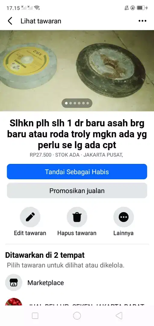 Slhkn plh slh 1 dr roda troly usaha galon atau sblh nya murah sj cpt