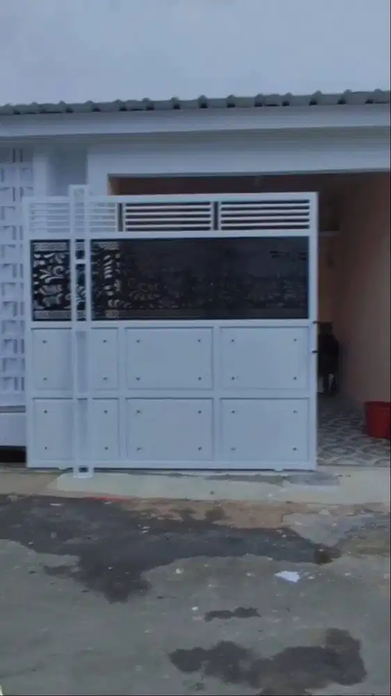 pagar rumah bahan plat cutting harga terjangkau