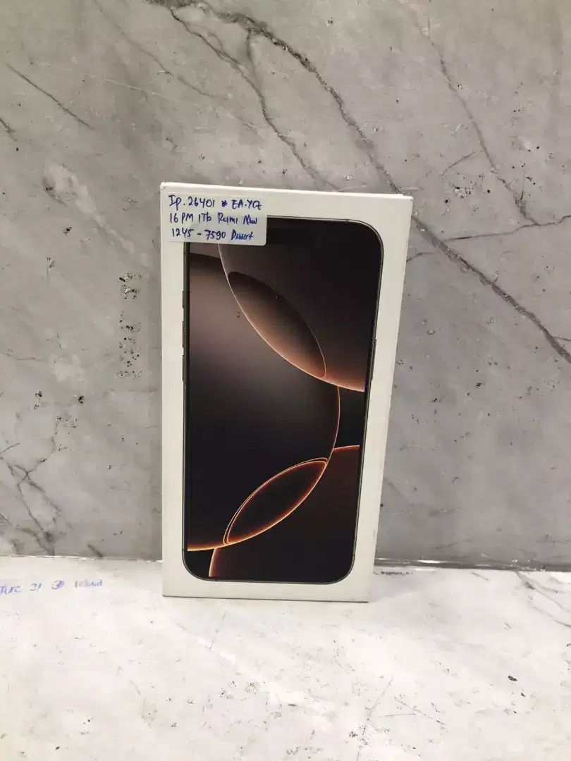 Di jual HP NEW IPHONE 16 PRO MAX warna DISSET TITANIUM 1TB