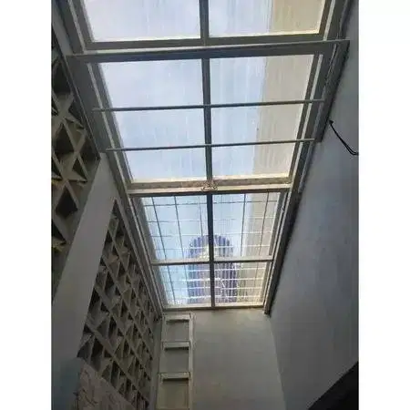 kanopi sleding dalam ruangan  bahan solarflat 1,2mm