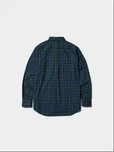 Kemeja Uniqlo Broadcloth Lengan Panjang Kotak size S