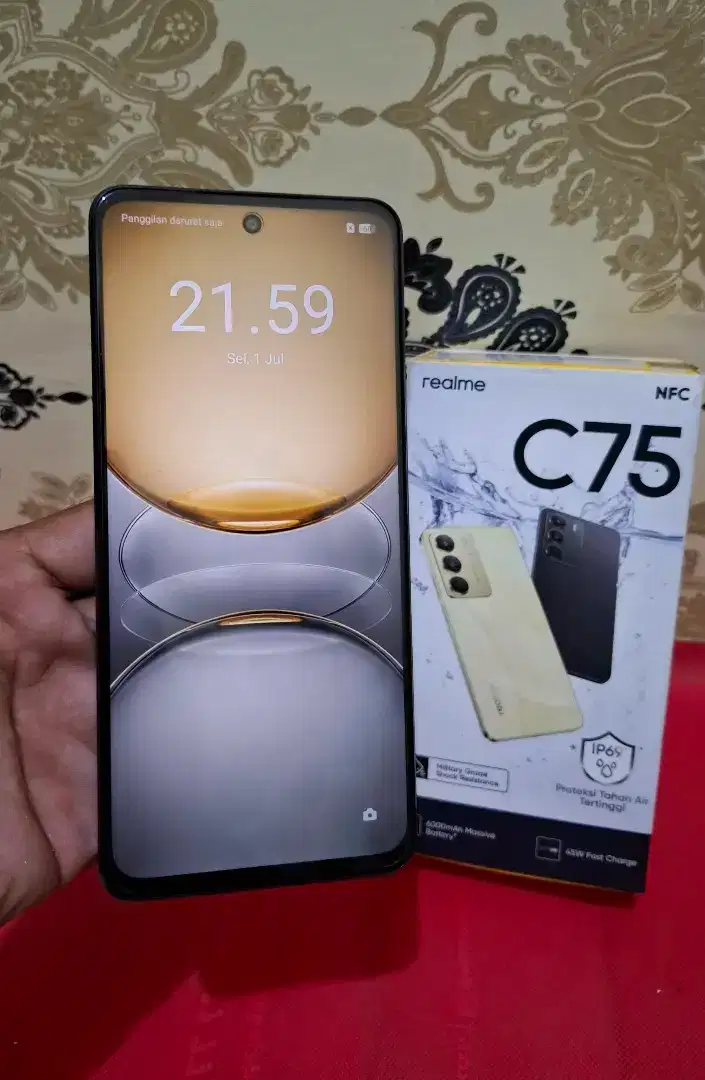 Realme C75 Ram 8/256 Resmi Fullset Mulus 98% Garansi 01/2026
