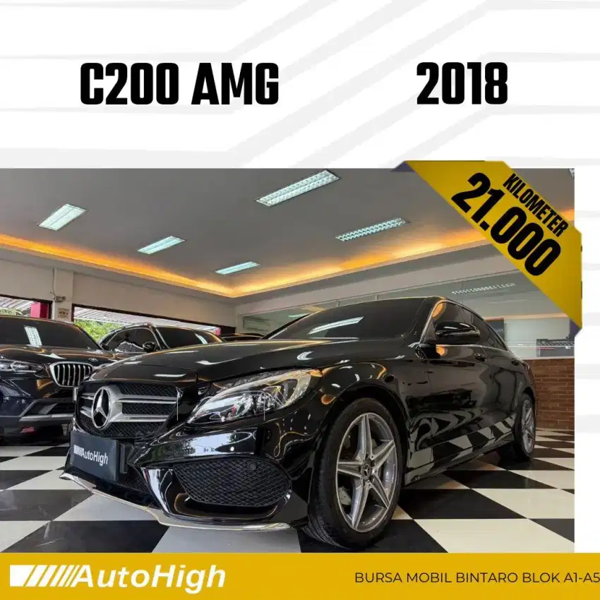 DP10% [Km21.000] C200 AMG 2019 Black Reg 2017 #AUTOHIGH