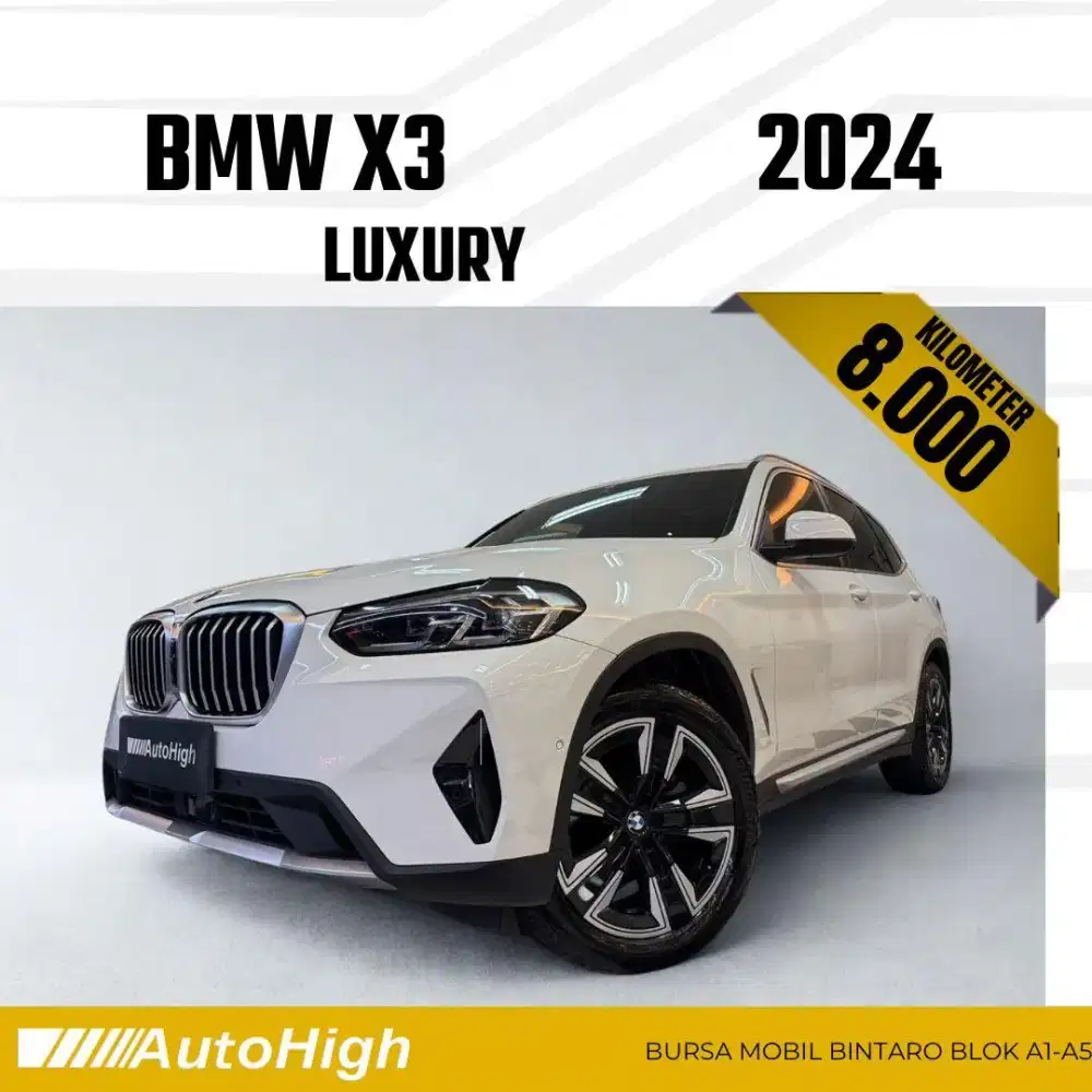 DP10% [Km8.000] X3 Luxury 2024 White Reg 2025 #AUTOHIGH