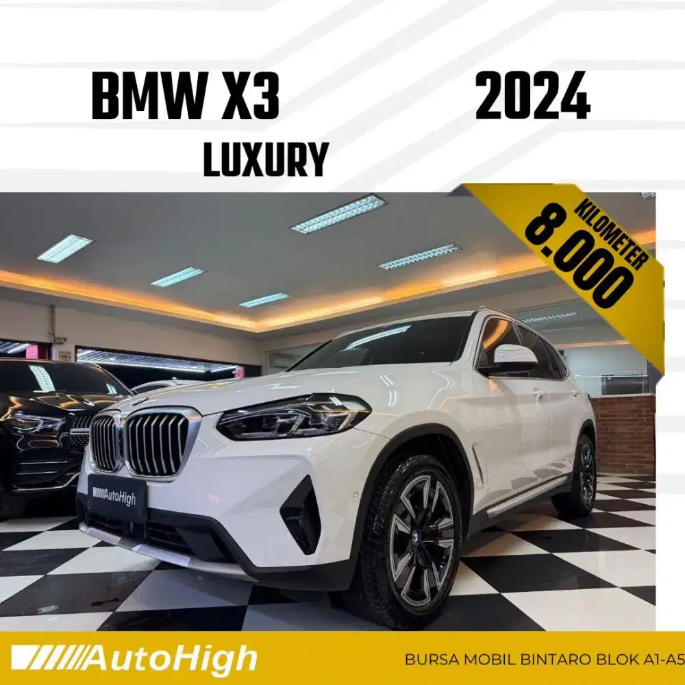 DP10% [Km8.000] X3 Luxury 2024 White Reg 2023 #AUTOHIGH