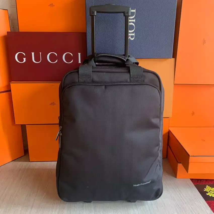 Hush Puppies document bag top trolley roda tas