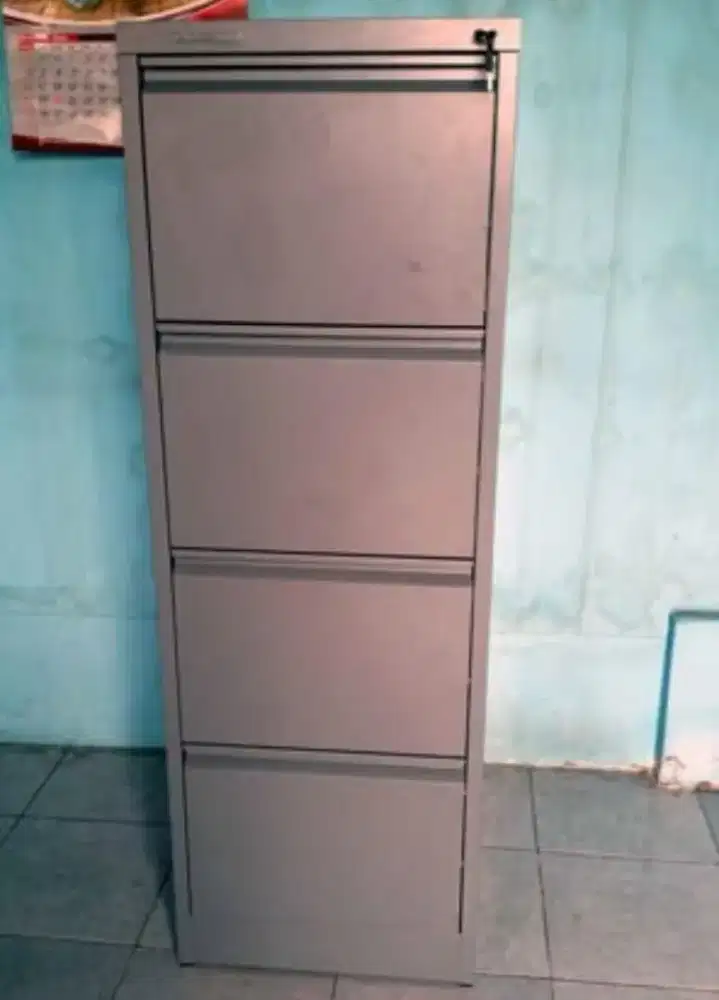 Filing Cabinet Besi 4 Laci IMPORTA FC-D4C Dark Grey Steel Cabinet