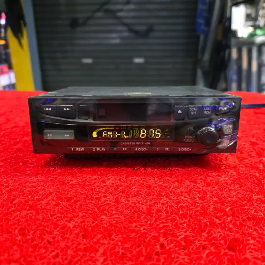 Head Unit Single Din ALPINE Kaset Radio FM AM ex Toyota Kijang Krista