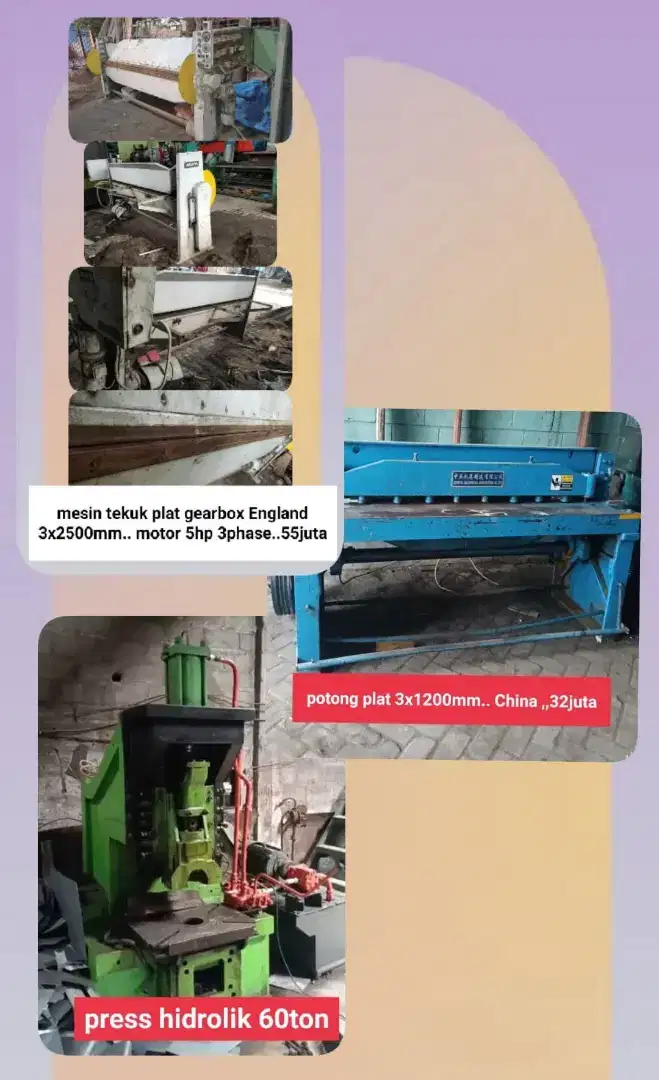 Mesin potong tekuk n hidrolik pres