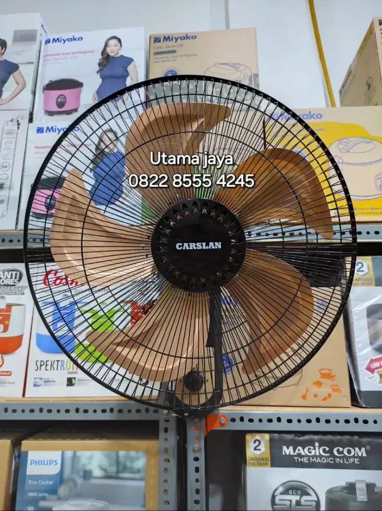 KIPAS ANGIN DINDING CARSLAN 18INCH 5 SAYAP(BARU)