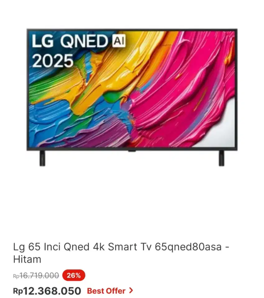 LG SMART TV 4K 65 INCI