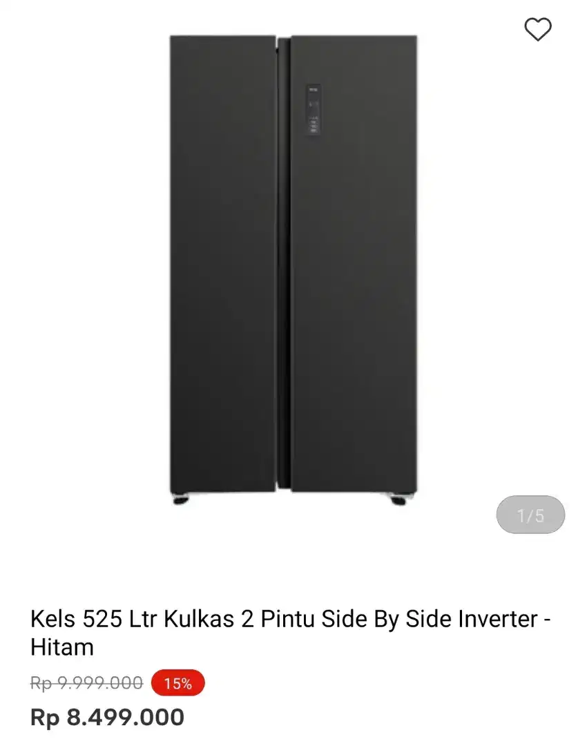 KELS KULKAS SBS 2 PINTU 528 LTR