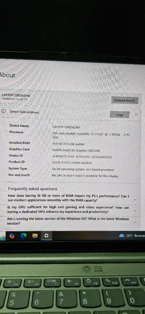 Jual laptop lenovo
