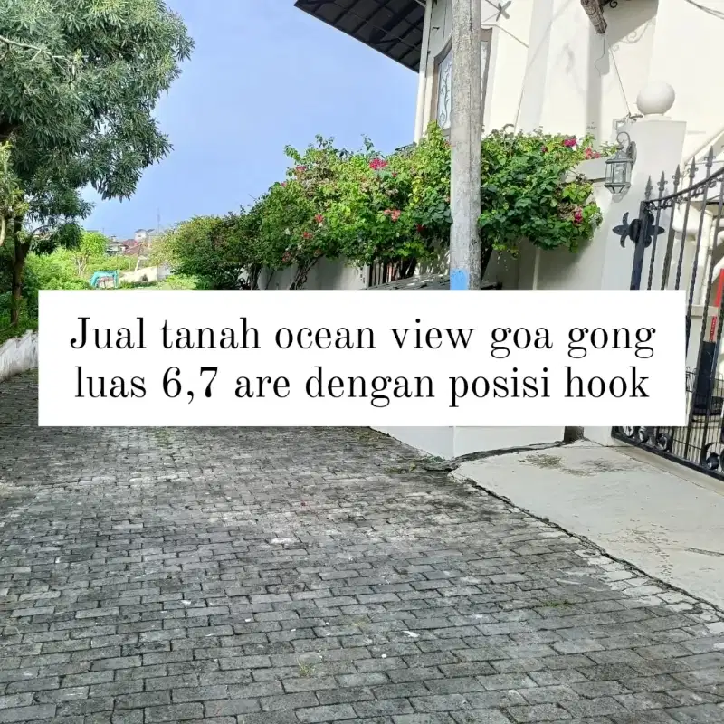 Di jual tanah murah goa gong  Dengan view ocean dan GWK  