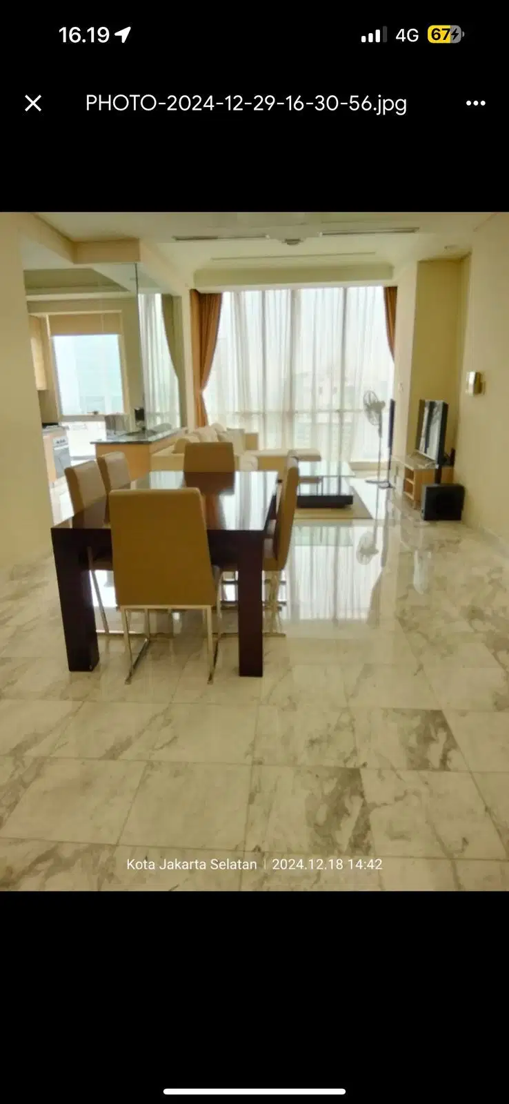 Disewakan Apartemen The Peak Sudirman Full Furnished Siap Huni
