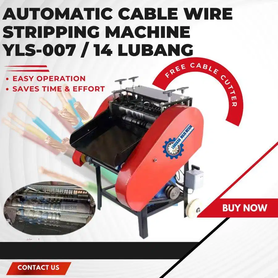 Mesin Kupas Kabel / Mesin Pengupas Kabel Otomatis YLS-007 14 Lubang