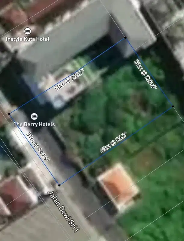 Tanah Premium Link Villa Hotel Dewi Sri Legian Bali