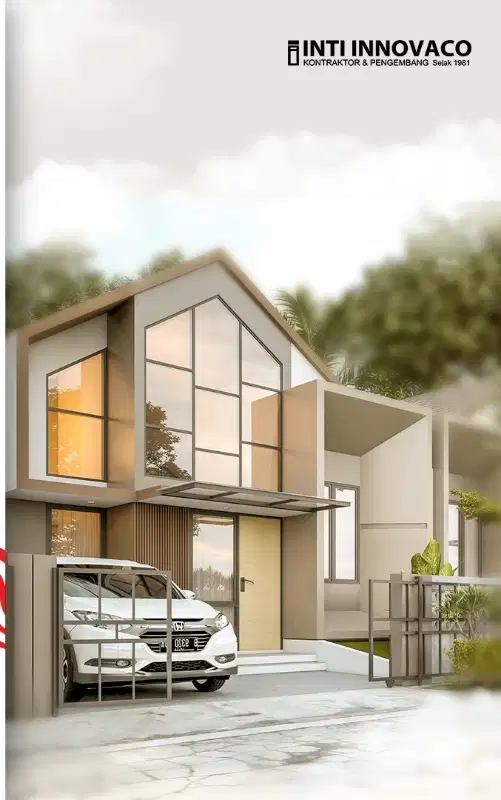 rumah luas 1 lantai , modern dan kekinian