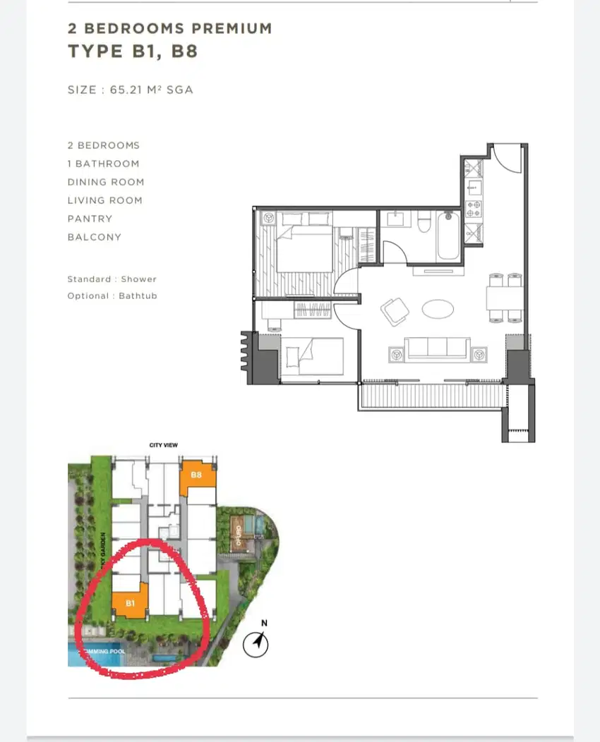 Dijual Apartement Orange County Tower Newport Lippo Cikarang Bagus