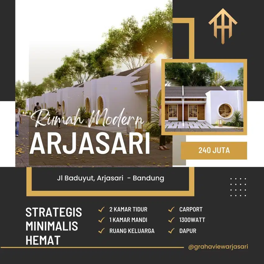 PROMO Rumah Modern Minimalis Hanya 240jt saja di ARJASARI Kab BANDUNG