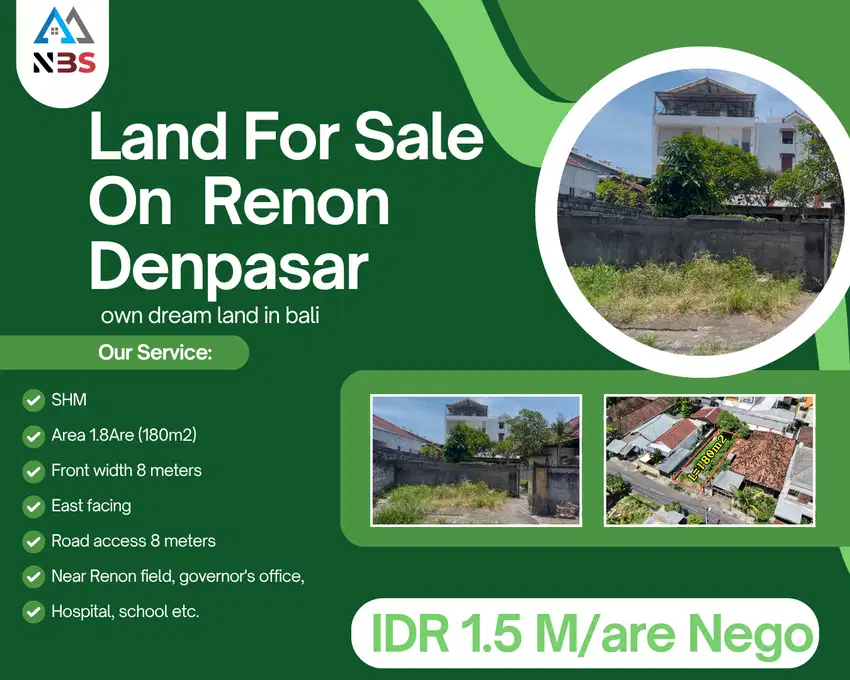 For Sale  Tanah tukad batanghari renon denpasar