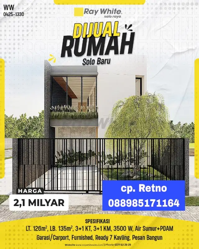 RUMAH DIJUAL SOLO BARU