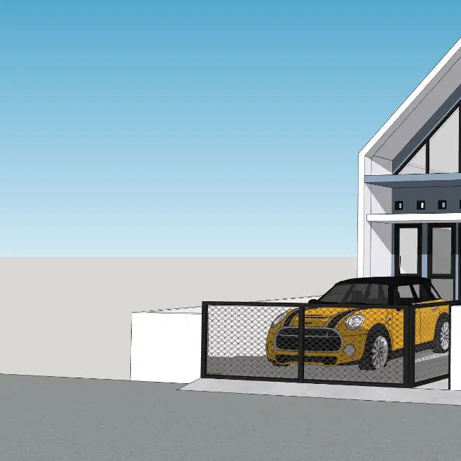 dijual rumah dengan luas tanah 160 meter konsep modern minimlis